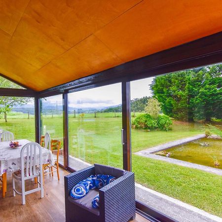 Casa con gran jardín y piscina en Cabarceno Villanueva (Cantabria) Exterior foto